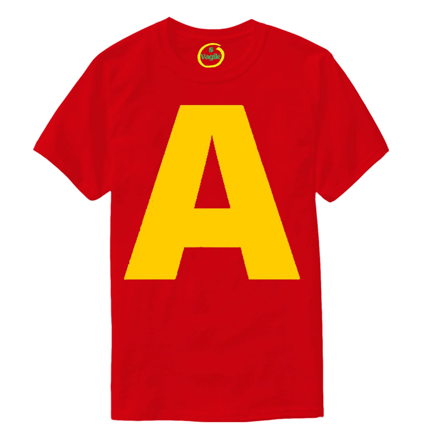 "Letter A" in Yellow, Theodore Chipmunk World Book Day T-shirt