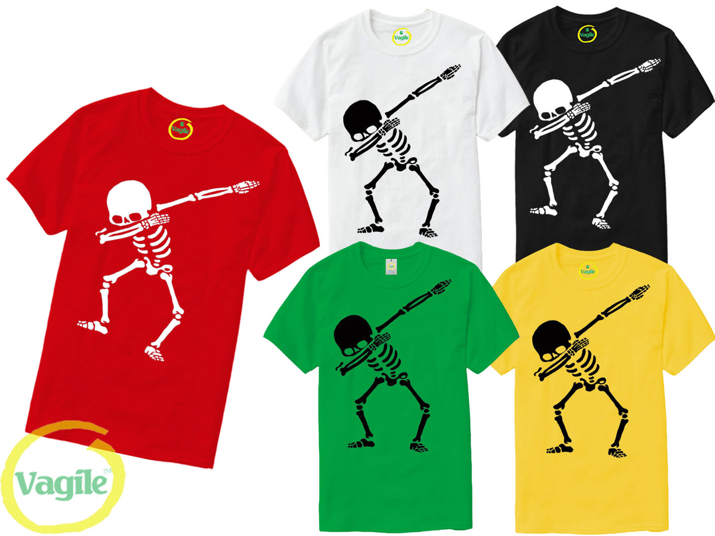 DABBING SKELETON BONES HALLOWEEN COSTUME T-Shirt