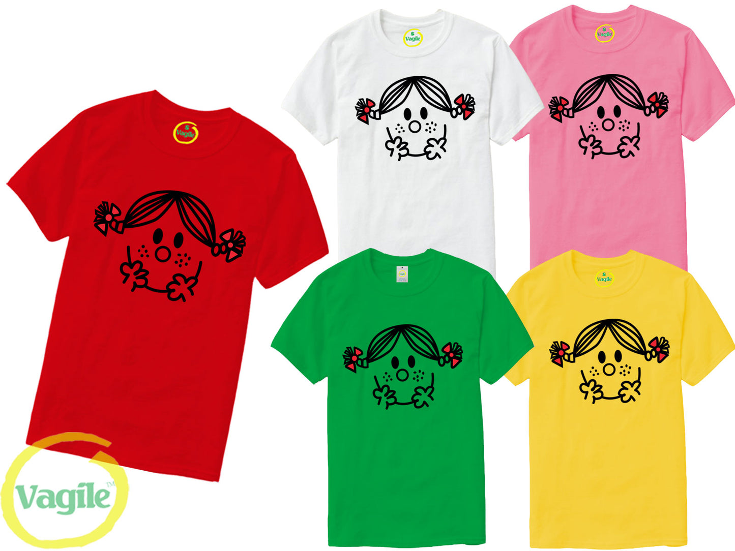 Little miss Sunshine Face World Book Day T-Shirt