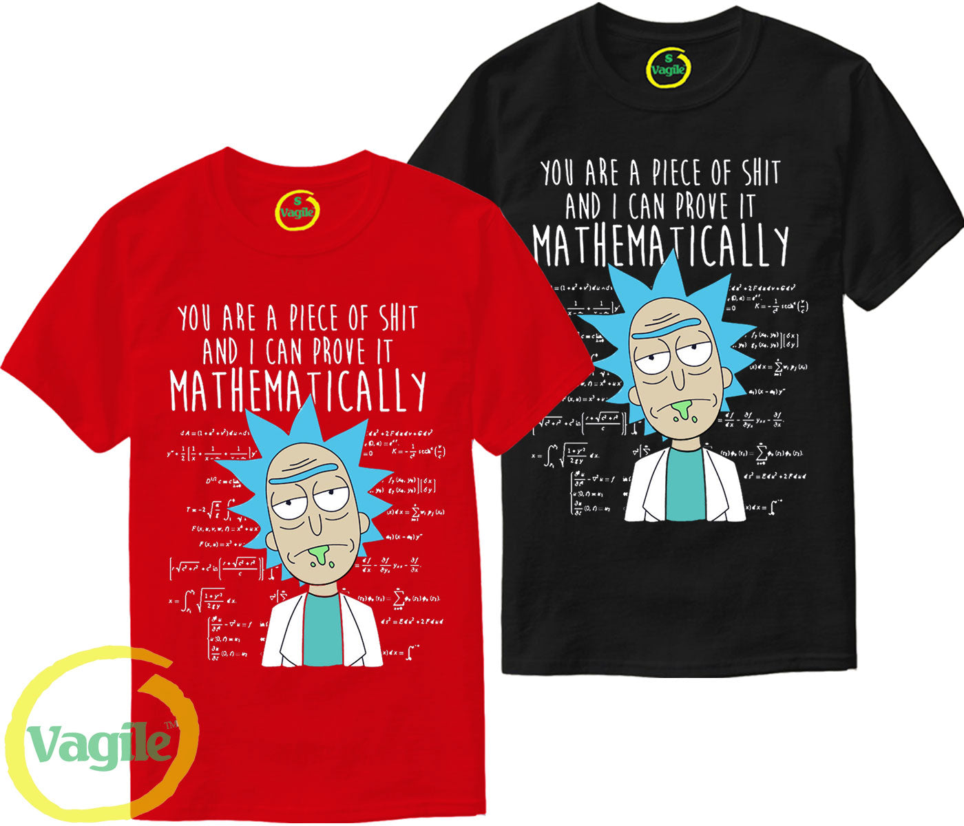 PIECE OF SHIT SPOOF FUNNY PARODY T-Shirt Rick and Morty