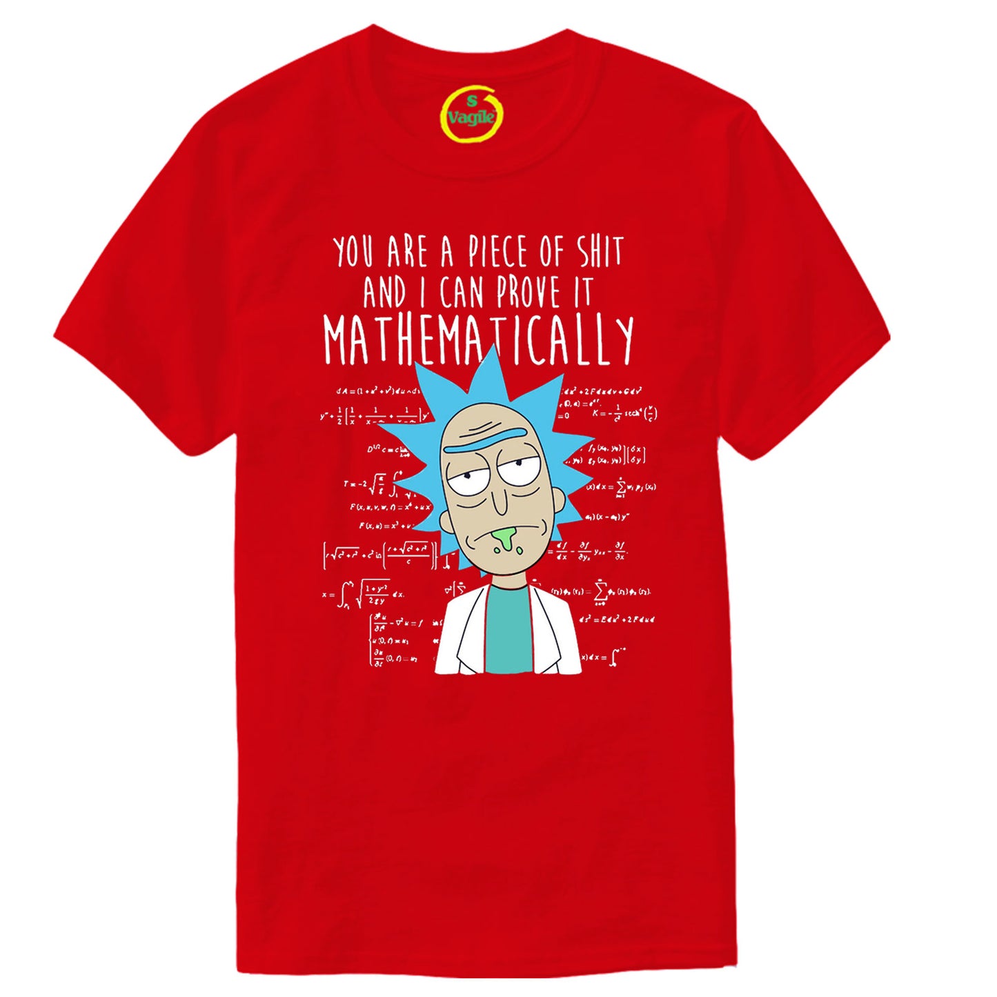 PIECE OF SHIT SPOOF FUNNY PARODY T-Shirt Rick and Morty