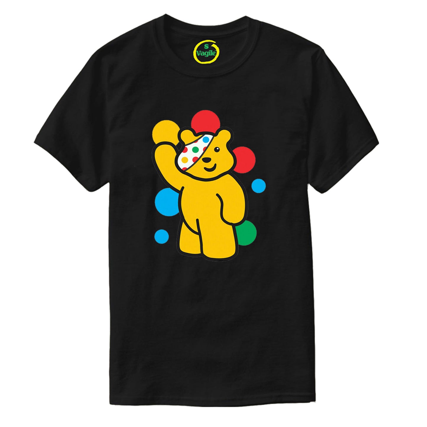 Kids Men Women Spotty Pudsey Bear T-Shirt