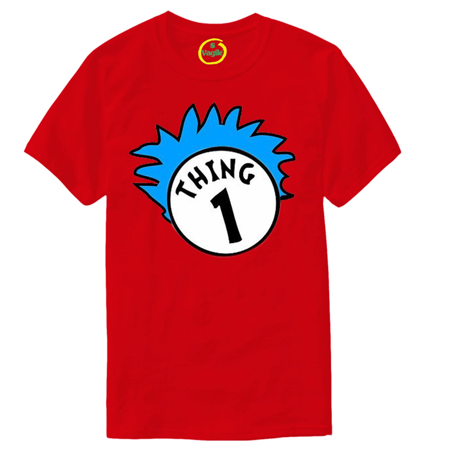 Dr Seuss Cat in the Hat TShirts Thing 1–Thing 2 Couple T-shirts
