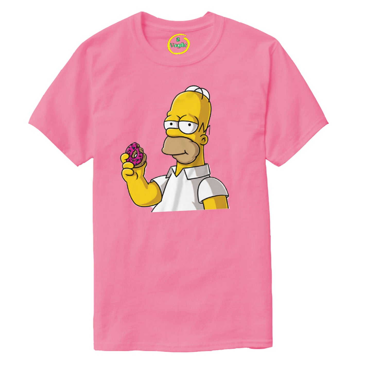 Homer Simpson Donuts Cartoon T-shirt