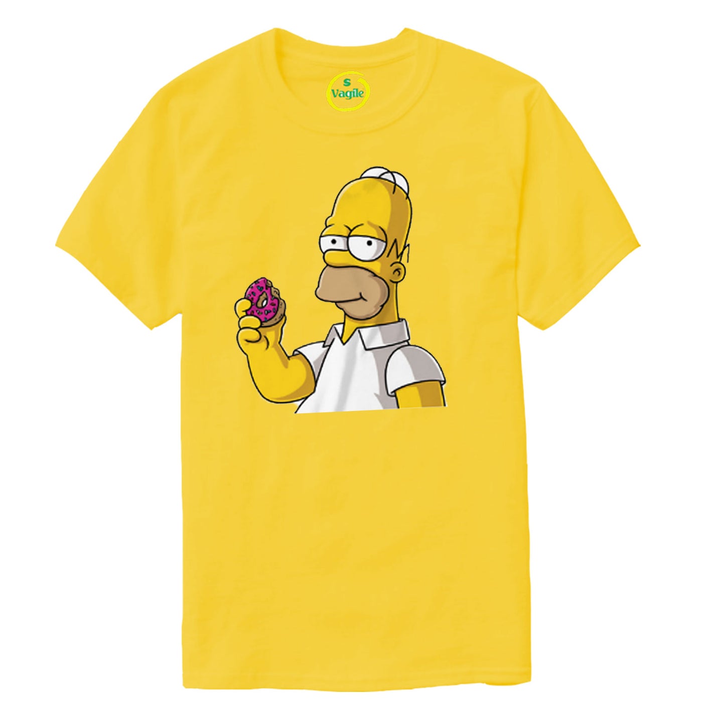 Homer Simpson Donuts Cartoon T-shirt