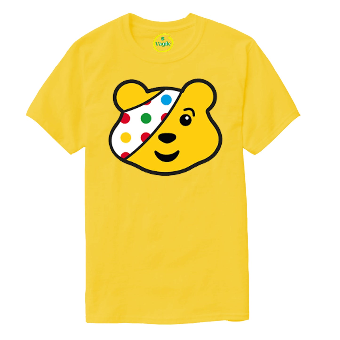 Spotty Face Pudsey Bear Kids T Shirt