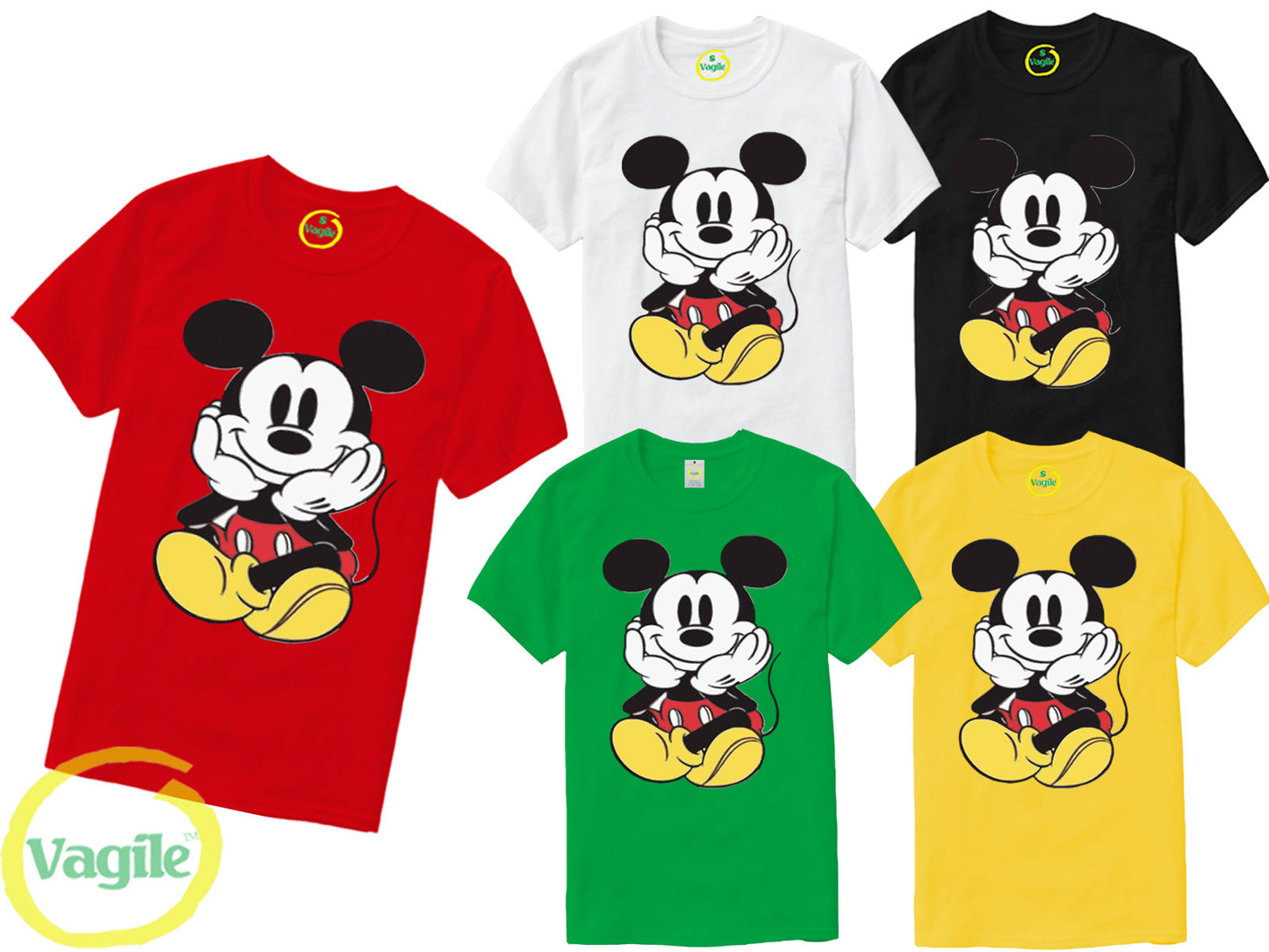 Mickey Mouse Disney Characters T-Shirt All Sizes