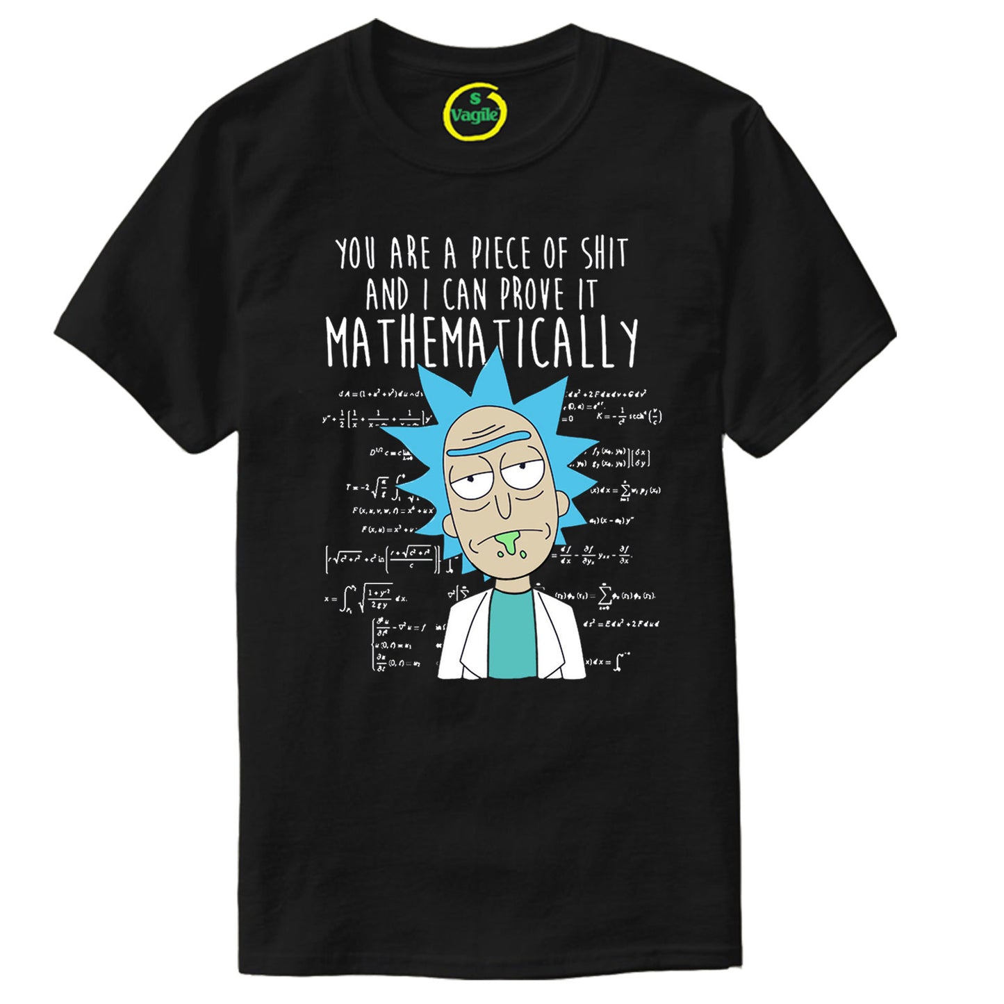PIECE OF SHIT SPOOF FUNNY PARODY T-Shirt Rick and Morty