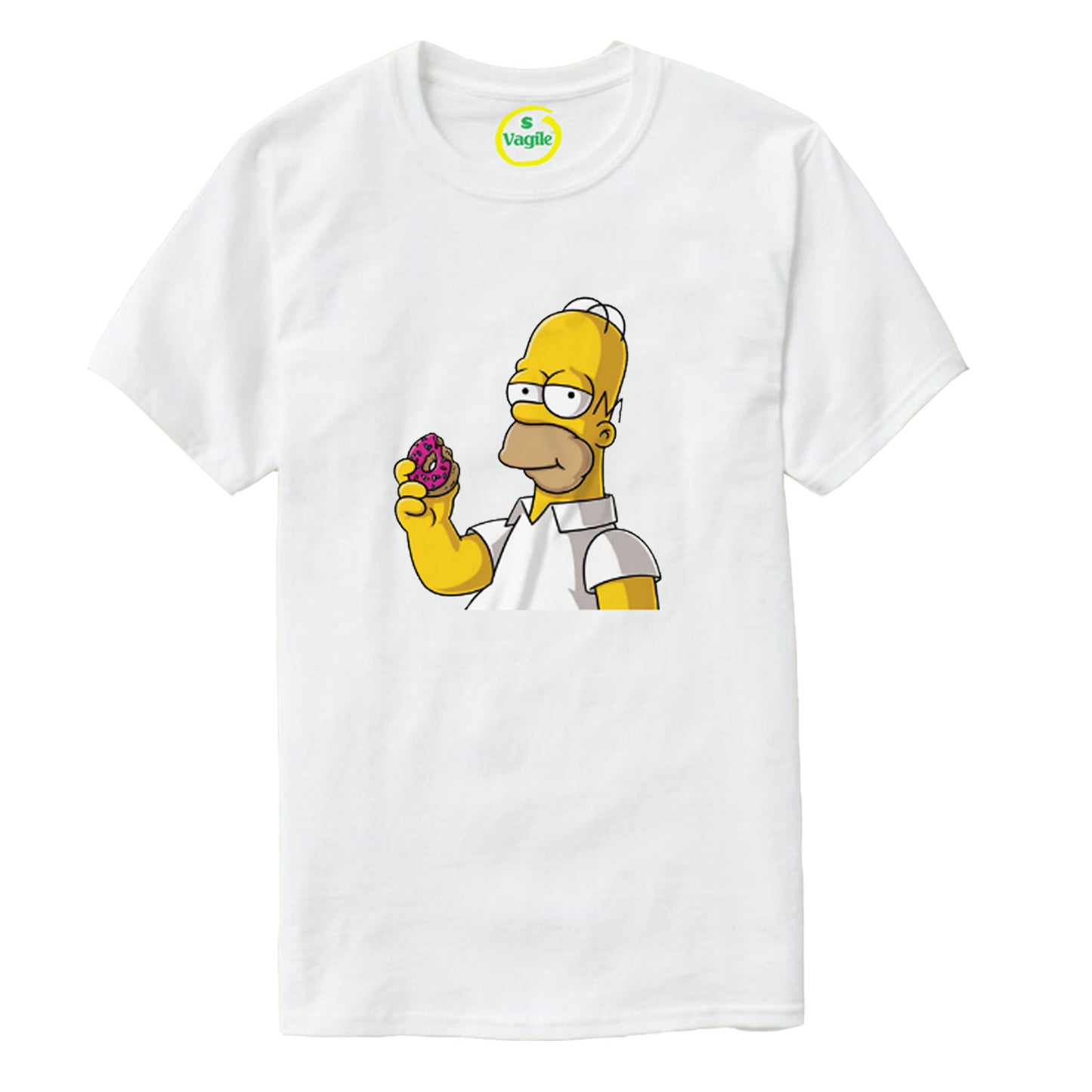 Homer Simpson Donuts Cartoon T-shirt